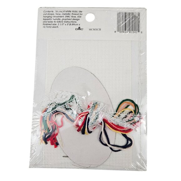 Designs For The Needle Lace Ornament Cross Stitch Kits Santa Themed Christmas - Picture 9 of 10